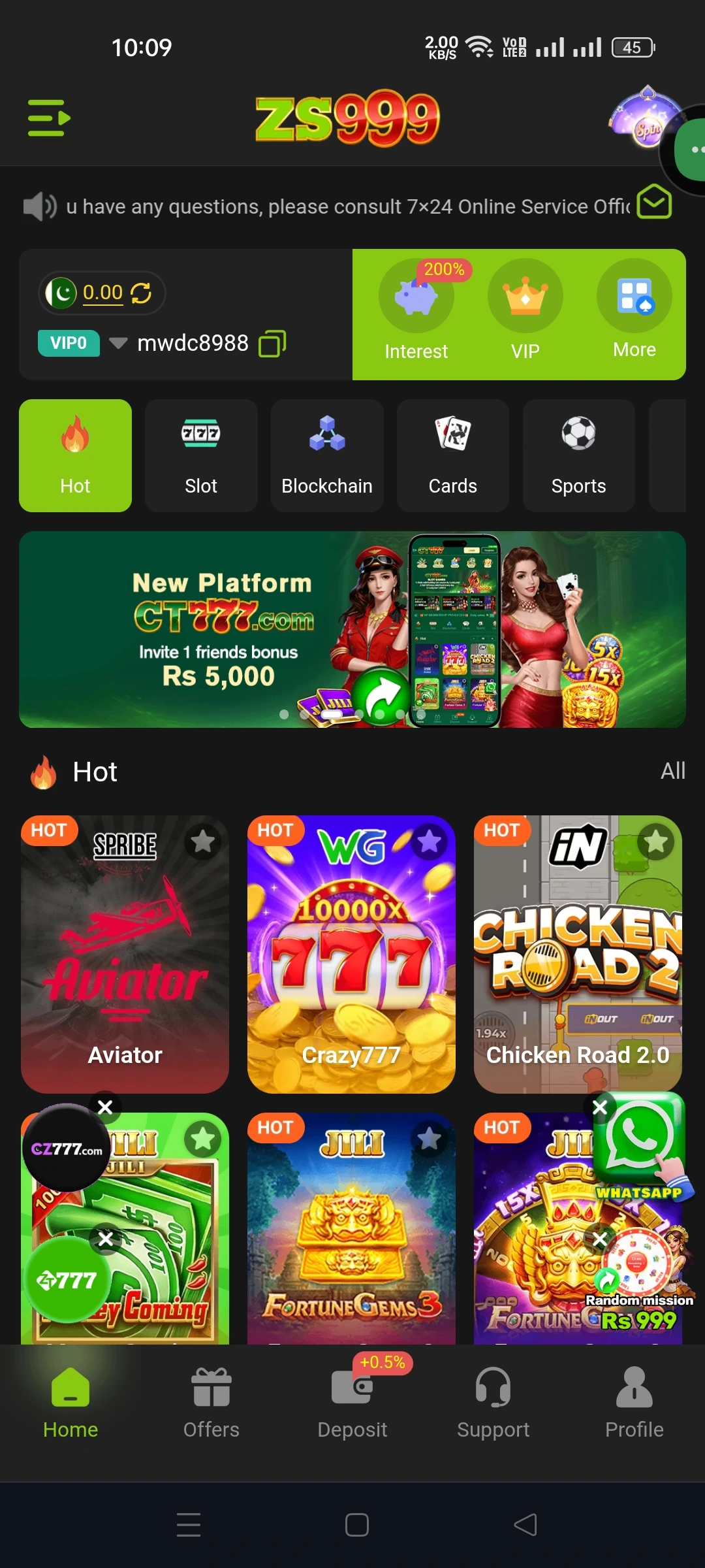 ZS999 Game Download APK For Free | Latest Real Money App 2026 13 zs999 games